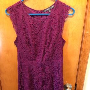 Brixon Ivy Purple Lace Dress. Size S